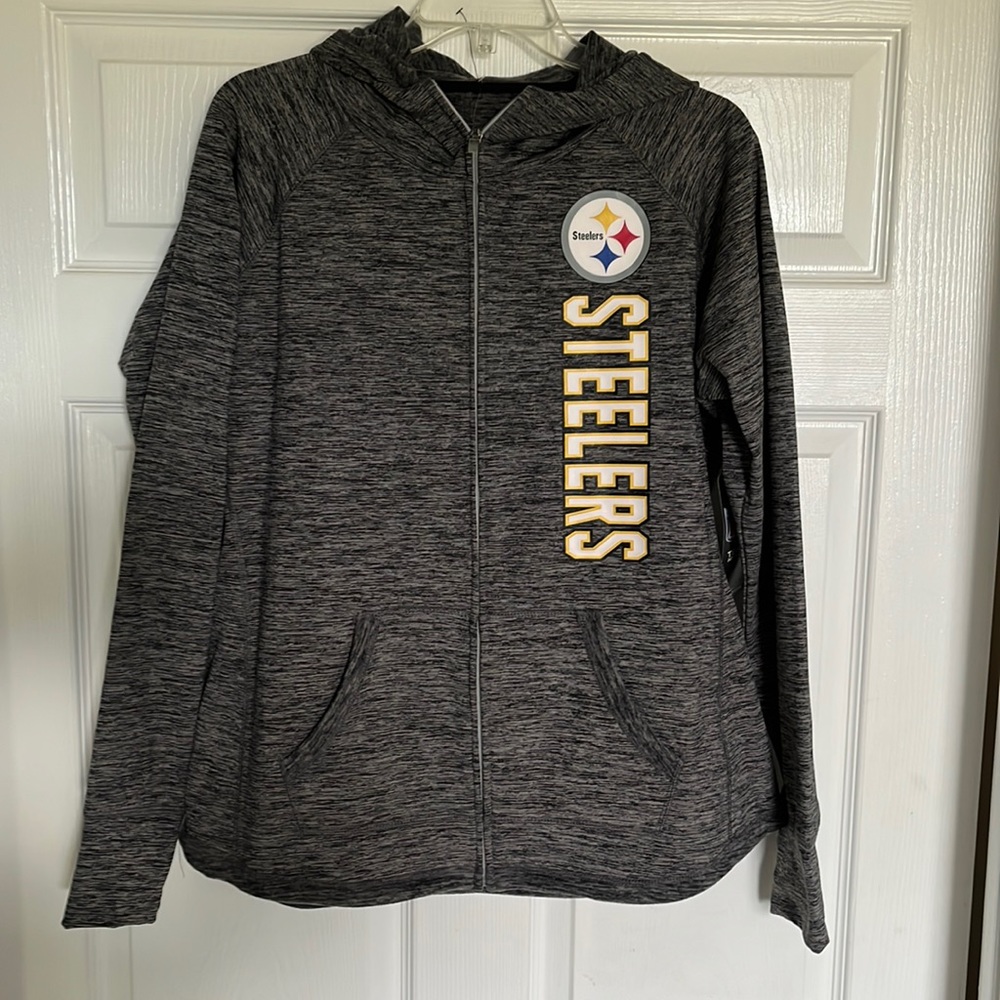 Steelers zip front hoodie